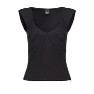 Koszule damskie - Pinko Tigro Top Point Tkanina Koszula damska, Z99_nero Limousine, 38 - miniaturka - grafika 1