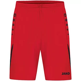 JAKO Męskie spodnie sportowe Challenge czerwony/czarny xxl - Spodenki męskie - miniaturka - grafika 1