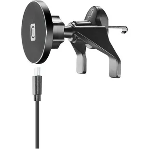 Cellularline Touch Air Mag - Magnetyczny uchwyt samochodowy z ładowaniem bezprzewodowym MagSafe 7,5W (czarny) - Pozostałe akcesoria do telefonów - miniaturka - grafika 1