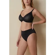 Biustonosze - Biustonosz miękki na fiszbinach z bezszwowym wykończeniem czarny Frida Selene - miniaturka - grafika 1