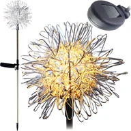 Lampy ogrodowe - Lampa solarna wbijana DMUCHAWIEC LED na ogród balkon solar ozdobna lampka - miniaturka - grafika 1