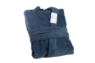 Szlafrok frotte unisex Opulence XXL granatowy 450 gsm ze 100% bawełny egipskiej Nefretete - Szlafroki damskie - miniaturka - grafika 1