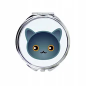 Lusterka do makijażu - Kot kartuski Lusterko kieszonkowe, do torebki - miniaturka - grafika 1