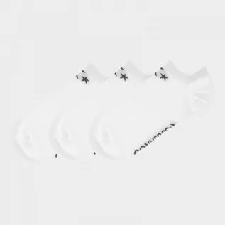 Skarpetki damskie - Damskie skarpety stopki (3-pack) CONVERSE E751 - białe - grafika 1