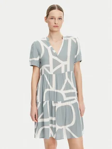 ONLY Sukienka letnia Nova 15222215 Zielony Regular Fit - Sukienki - miniaturka - grafika 1