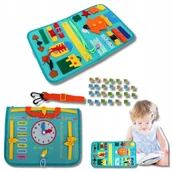 Zabawki sensoryczne - Tablica Manipulacyjna Sensoryczna Zabawka Edukacyjna dla Dzieci - miniaturka - grafika 1