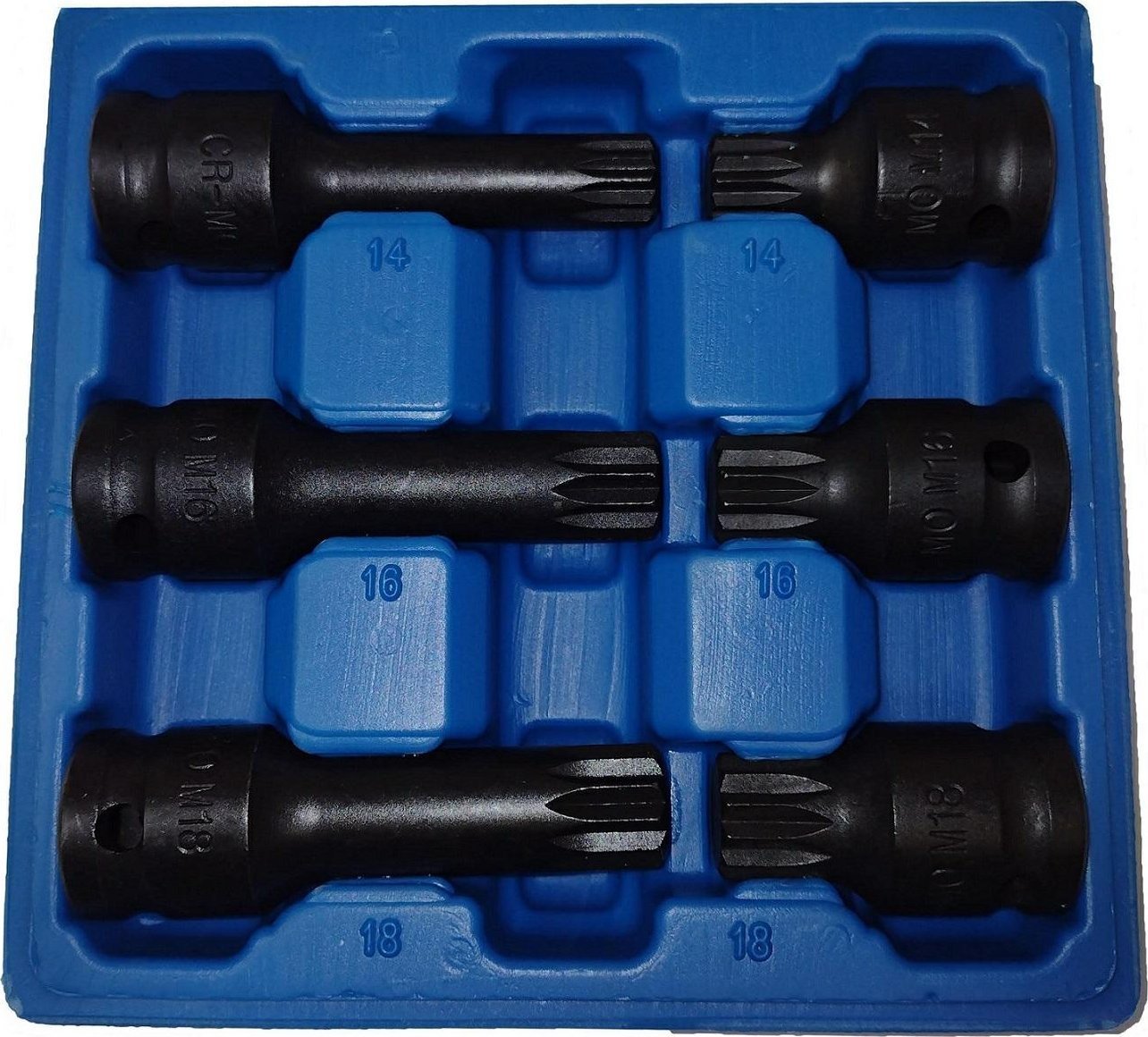 Silver ZESTAW KLUCZY SPLINE 6el. M14-M18