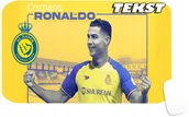 Podkładki pod mysz - PODKŁADKA POD MYSZKĘ Z CRISTIANO RONALDO CR7 PREZENT -TEKST -29X36 - miniaturka - grafika 1