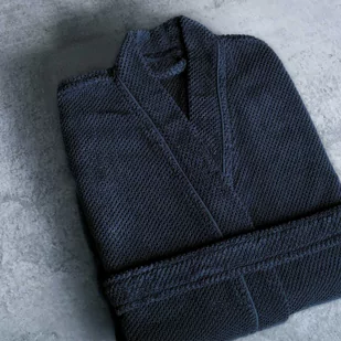 Graccioza Szlafrok Bee Waffle Kimono Storm - Szlafroki damskie - miniaturka - grafika 1