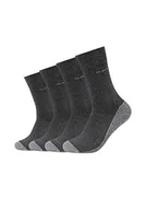 Skarpetki męskie - Camano Skarpety męskie (4 sztuki), szary (Anthracite 008), 43-46 EU - miniaturka - grafika 1