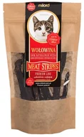 Przysmaki dla kotów - MILORD MEAT KOT Suszone Przysmaki - Paski z Wołowiny 40g - miniaturka - grafika 1
