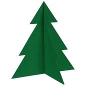 Ozdoby bożonarodzeniowe - Choinka stojąca dekoracja filc PINE 29 x 30 cm zielony - miniaturka - grafika 1