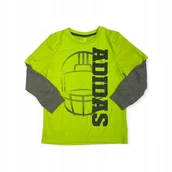 Bluzki damskie - Koszulka bluzka chłopiec ADIDAS 7 lat neon - miniaturka - grafika 1