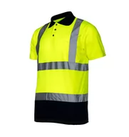 Odzież robocza - LAHTI PRO Koszulka polo ostrzegawcza żółta rozmiar XXL L4030205 LPL4030205 - miniaturka - grafika 1