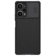 Etui i futerały do telefonów - Pancerne etui Xiaomi Redmi Note 12 Turbo / Xiaomi Poco F5 z osłoną na aparat Nillkin CamShield Pro Case - czarne - miniaturka - grafika 1