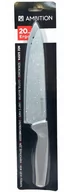 Noże kuchenne - AMBITION Nóż szefa ERGO 20 cm + osłonka szary - miniaturka - grafika 1