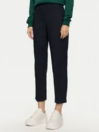 Spodnie damskie - Tommy Hilfiger Chinosy Travel WW0WW43632 Granatowy Slim Fit - miniaturka - grafika 1