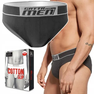 GATTA SLIPY COTTON Męskie Sportowe Wygodne Majtki Bawełniane - XL - Majtki męskie - miniaturka - grafika 1