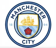 Naklejki na ścianę - Manchester City logo naklejka na ścianę 100cm Piłka Nożna fototapeta 3D - miniaturka - grafika 1
