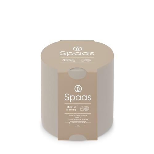 Spaas Glow świeca zapachowa 2 knoty, 55h - Mindful Morning