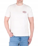 Koszulki męskie - T-shirt Wrangler SMALL GRAPHIC TEE 112362541 Vintage White M - miniaturka - grafika 1