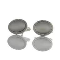 Spinki do mankietów i krawatów - Spinki do mankietów owalne EM 315 - EM Men's Accessories - miniaturka - grafika 1