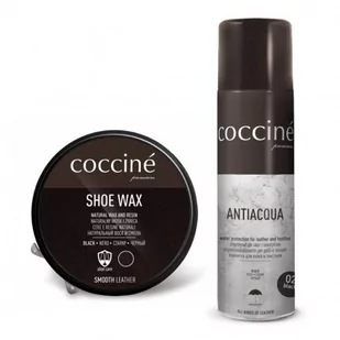 ZESTAW IMPREGNAT + WOSK DO OBUWIA W KOLORZE CZARNYM COCCINE - Środki do obuwia i ubrań - miniaturka - grafika 1