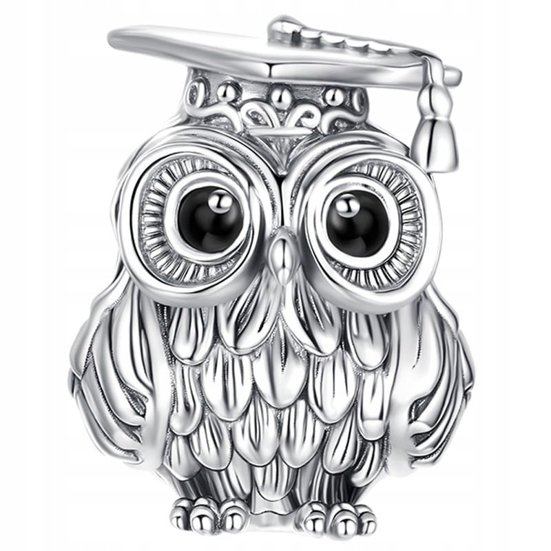 Charms Zawieszka Charms Sowa Absolwentka Srebro 925 Charmsy Trusky