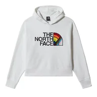 Bluzy sportowe damskie - Bluza The North Face Pride Hoodie 0A7QCLFN41 - biała - miniaturka - grafika 1