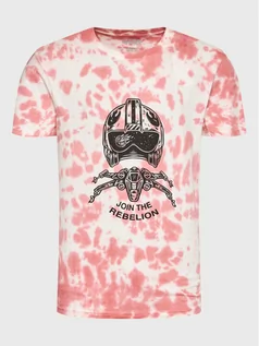 Koszulki sportowe męskie - T-Shirt STAR WARS Rebel F1SSO4 Różowy Regular Fit - Element - grafika 1