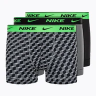 Majtki męskie - Bokserki męskie Nike Everyday Cotton Stretch Trunk 3 pary - miniaturka - grafika 1