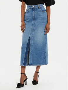 TWINSET Spódnica jeansowa 242TP2564 Niebieski Straight Fit - Spódnice - miniaturka - grafika 1