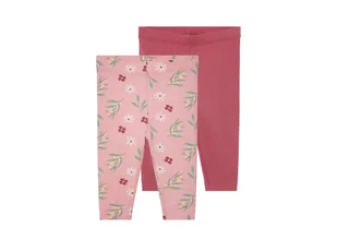 Lupilu Leginsy niemowlęce z biobawełną 2 pary różowy/różowy 50/56 - Spodenki dla niemowląt Lupilu Leginsy niemowlęce z biobawełną 2 pary różowy/różowy 50/56 - Spodenki dla niemowląt - miniaturka - grafika 1