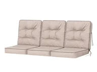 Poduszki ogrodowe - Zestaw poduszek na huśtawkę ogrodową, Venus, Beż Ekolen, 3 elementy, 50x50 cm - miniaturka - grafika 1