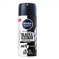 Dezodoranty i antyperspiranty męskie - Nivea Men Black White Antyperspirant Spray 100ML - miniaturka - grafika 1