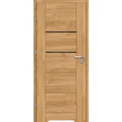 Drzwi wewnętrzne - Artens Drzwi wewnętrzne Vinci Nero dąb burgund 80 lewe - miniaturka - grafika 1