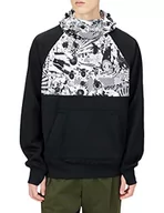 Bluzy męskie - Volcom Męska bluza z kapturem, czarna, biała, M, czarny i biały, M - miniaturka - grafika 1