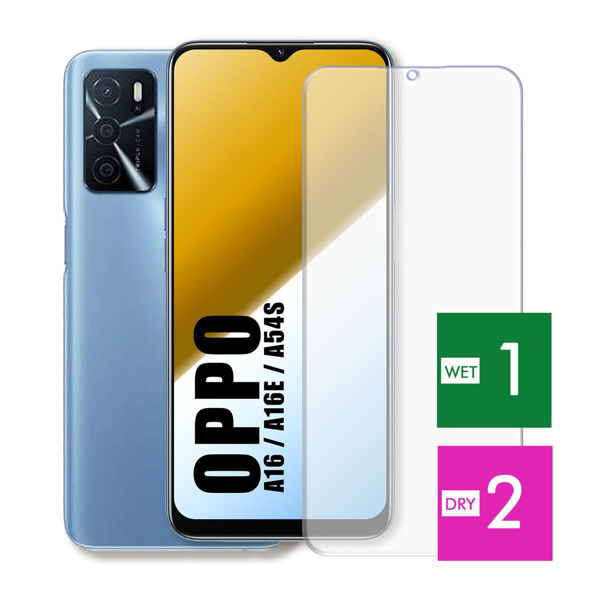 WZMOCNIONE SZKŁO DO OPPO A16 A16E A54S SZYBKA HARTOWANE 9H JAKOŚĆ