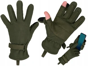 Dominator, Rękawice Polarowe z membraną, rozm. XXL, Oliwkowy - Rękawiczki - miniaturka - grafika 1