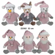 Maskotki i pluszaki - Zwierzątka świąteczne mix 32 cm Boże Narodzenie Sun-Day - miniaturka - grafika 1