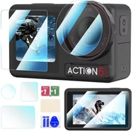 Akcesoria do kamer sportowych - BRDRC SZKŁO HARTOWANE NA OBIEKTYW I EKRAN DO DJI OSMO ACTION 5 PRO - 3 SZT. - miniaturka - grafika 1