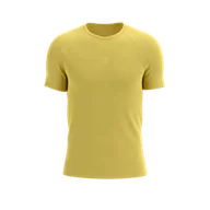 Koszulki sportowe męskie - COMPRESSPORT Koszulka biegowa męska TRAIL RACING SS T-SHIRT ceylon yellow - miniaturka - grafika 1