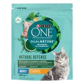 Sucha karma dla kotów - Purina ONE Dual Nature Adult, kurczak ze spiruliną - 4 x 650 g - miniaturka - grafika 1
