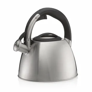 Czajnik, stal nierdzewna 18/10, śred. 22 x 21,5 cm, 2,4 l, metaliczny matowy kod: KE-12078 - Czajniki na gaz - miniaturka - grafika 1