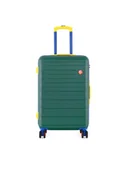 Nerki - Semi Line Walizka średnia T5846-2 Zielony - miniaturka - grafika 1