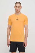 Koszulki męskie - adidas Performance t-shirt treningowy D4T kolor żółty gładki IS3818 - miniaturka - grafika 1