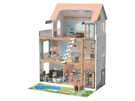 Zabawki kreatywne - Lupilu Drewniany domek dla lalek XXL 54 elementy - miniaturka - grafika 1