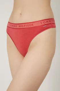 Majtki damskie - Tommy Hilfiger stringi kolor czerwony - grafika 1