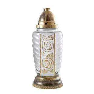 Znicz P 97 28 cm złoty - Lampiony i znicze - miniaturka - grafika 1