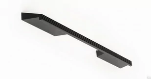 Uchwyt meblowy podłużny Rail 192 Aluminiowy Czarny Szczotkowany - Zawiasy, okucia i inne akcesoria - miniaturka - grafika 1